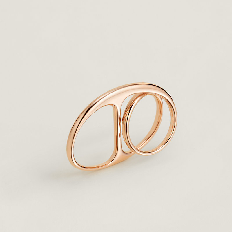 【シンプル♡】HERMES Chaine d'Ancre パンク ダブルリング Chaine d'ancre Punk double ring | Hermès Hong Kong SAR